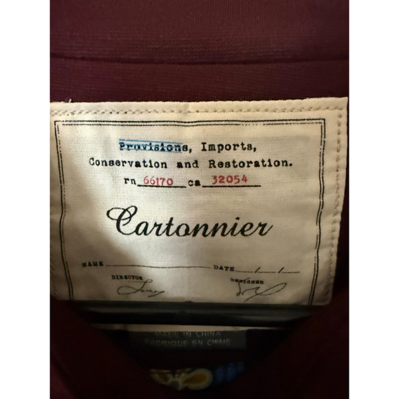 Women's Cartonnier Burgundy Blazer Jacket M - Picture 2 of 4